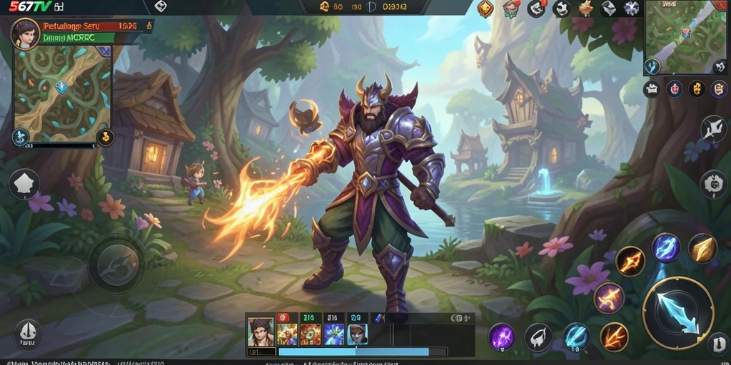 Gameplay epik 567TV dalam dunia MMORPG yang luas.