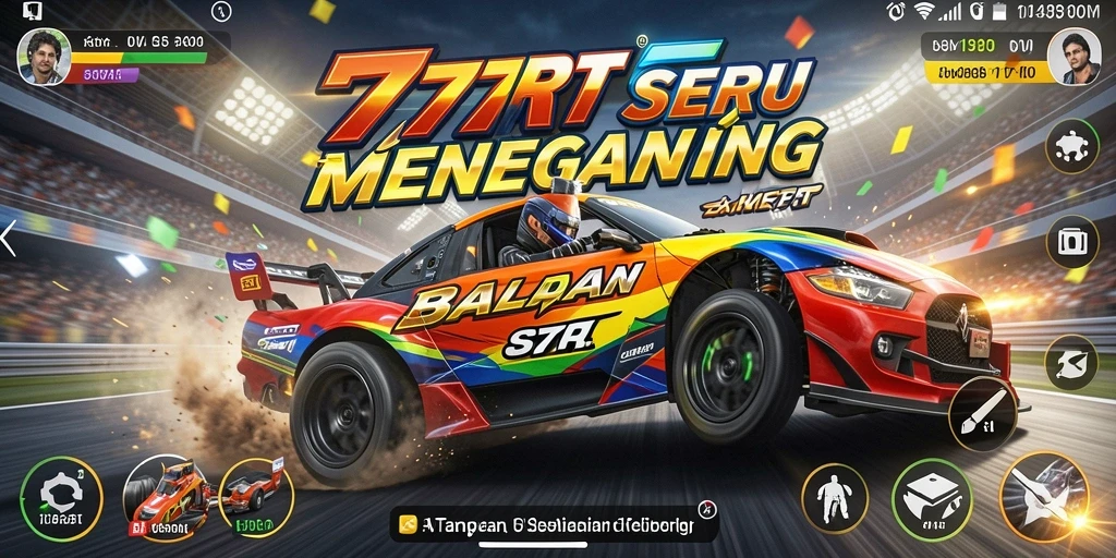 Screenshot gameplay dari balapan seru di 777RT