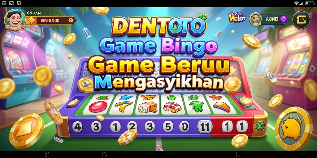 Tampilan DENTOTO menunjukkan gameplay Bingo yang seru dan interaktif.