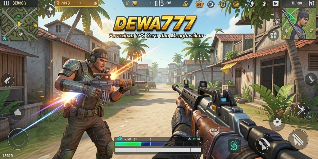 Tampilan action-packed dari gameplay DEWA777 yang menegangkan.