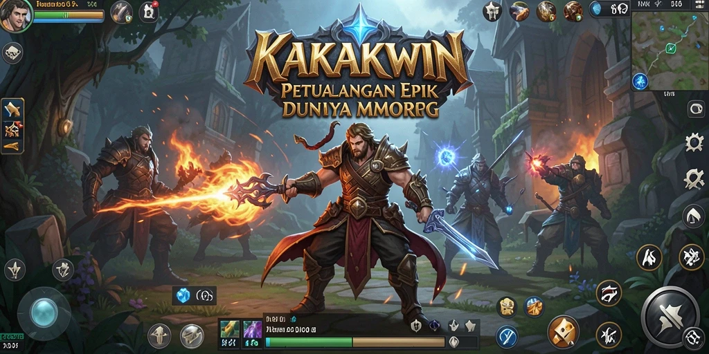 Tampilan gameplay KAKAKWIN yang menakjubkan di dunia MMORPG.