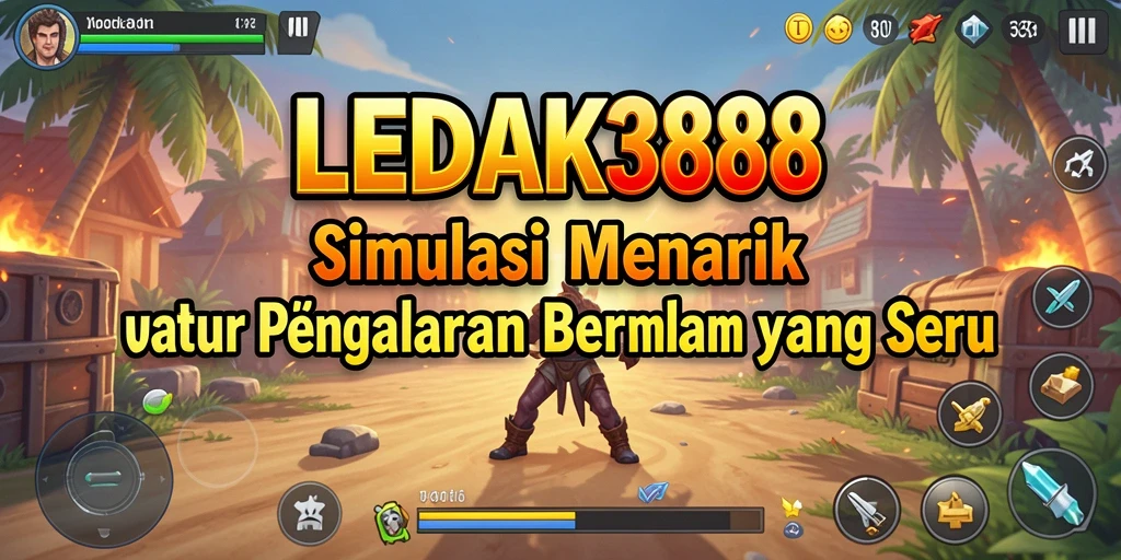 Tangkapan layar gameplay LEDAK388 menunjukkan aksi mendebarkan dalam simulasi.