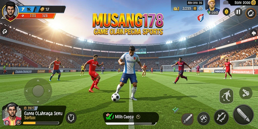 Tampilan gameplay seru dengan banyak cabang olahraga.