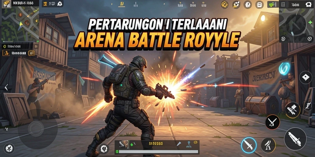 Tampilkan gameplay seru di arena Battle Royale NK666.