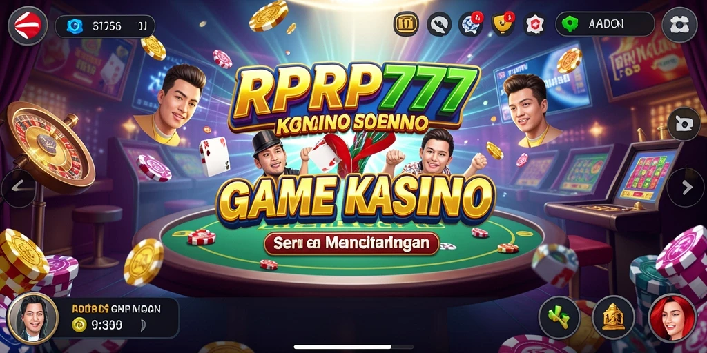 Tampilan gameplay menarik RPRP777 dengan berbagai permainan kasino.