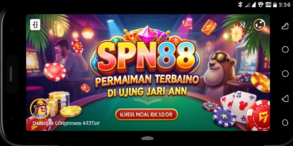 Screenshot gameplay SPN88 menampilkan suasana kasino yang menyenangkan.