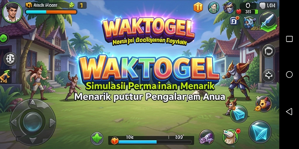 Screenshot gameplay WAKTOGEL menampilkan aksi seru dalam simulasi.